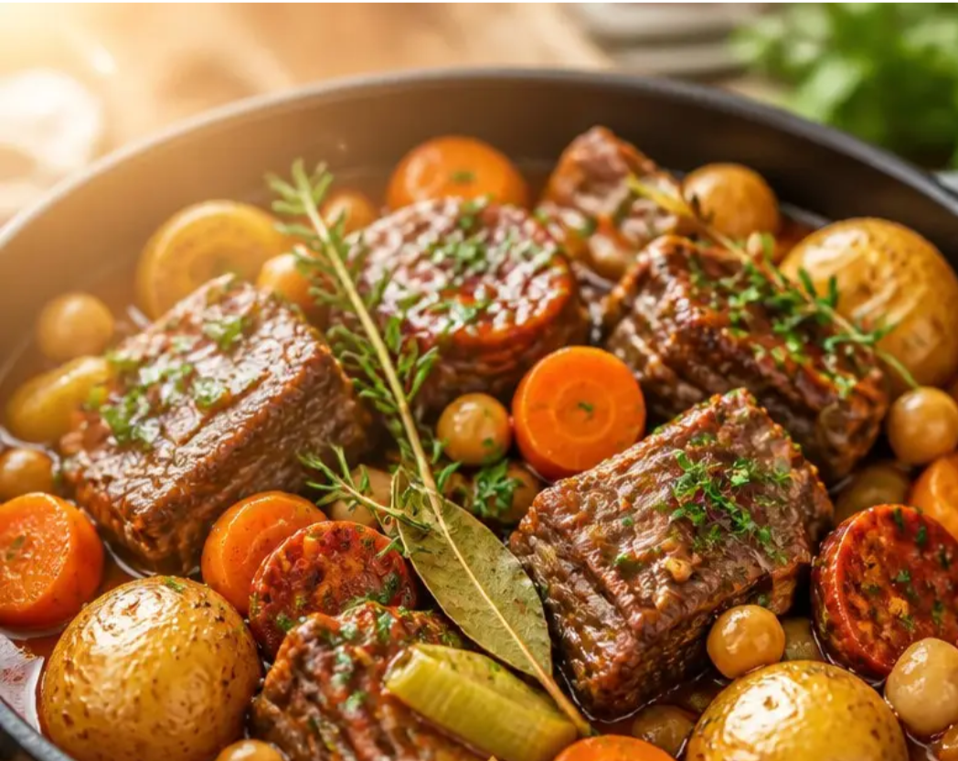 Ragoût de côtes avec chorizo et légumes